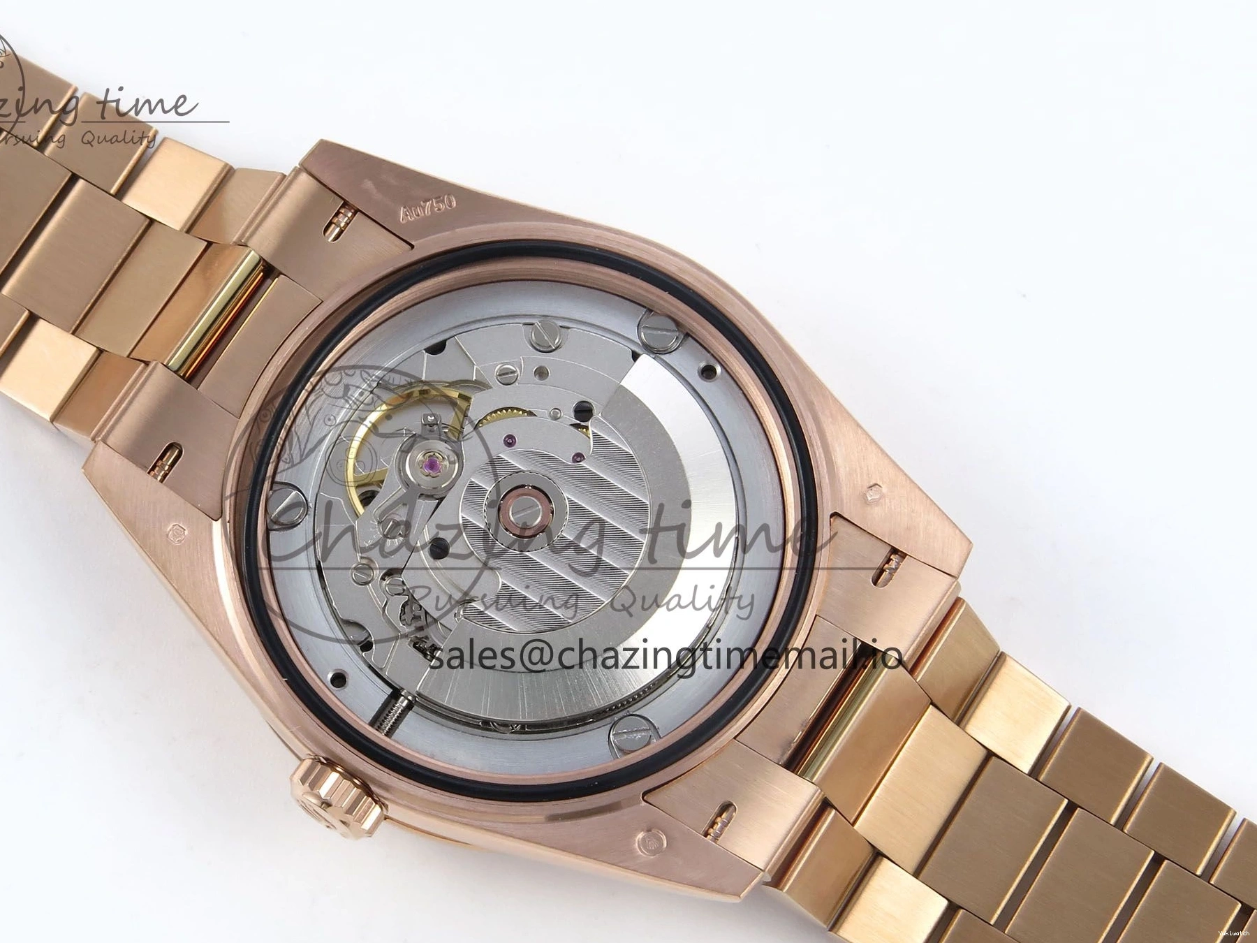 (Gain Best 40 RG A2836 Brown 228235 1:1 Weight) Noob Dial Edition Roman Bracelet President Date Day on 0326